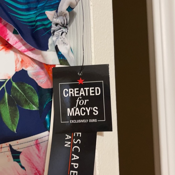 Island escape plus size tankini. - Picture 3 of 8